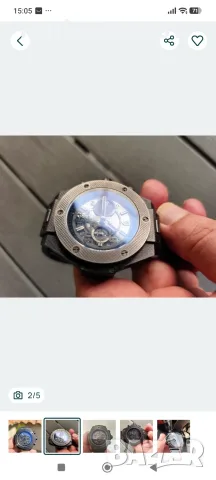 HUBLOT big bang carbon!, снимка 4 - Мъжки - 56163934