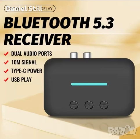 Безжичен Стерео Музикален USB Bluetooth 5.3 аудио приемник адаптер