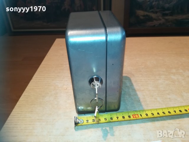 метална каса сеиф кутия с 2 ключа 0303211026, снимка 6 - Колекции - 32022730