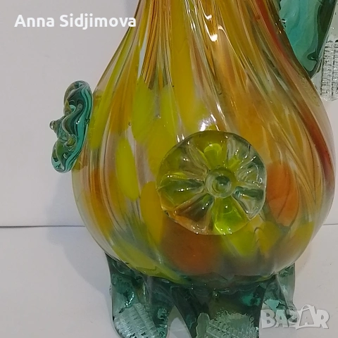 Кристална кана Мурано, снимка 2 - Кани - 53346083