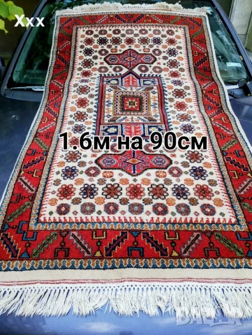 Ръчно тъкан вълнен килим.Произход Иран.Антика за ценители.