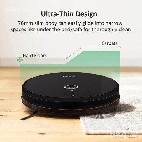 Rozi Robot Робот 2 в 1 - Силна всмукателна мощност, Супер тънък,за косми от домашни любимци.., снимка 5 - Прахосмукачки - 38702329