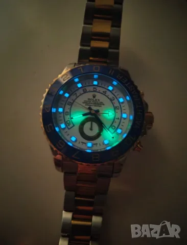 Перфектен Rolex Yachtmaster bicolor автомат, керамика сапфир 43mm, бартер, снимка 9 - Мъжки - 55891174