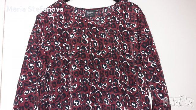 Голяма рокля е тъмно червено с шарки, снимка 3 - Рокли - 29746231