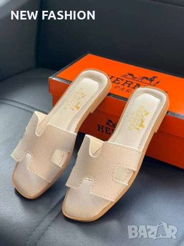 Дамски Чехли ⚡ Hermes , снимка 4 - Чехли - 51298692