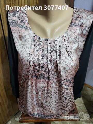 Дамска блуза с тричетвърт ръкав , снимка 1 - Блузи с дълъг ръкав и пуловери - 42385966