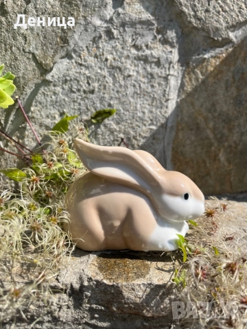 Страхотна муцунка🫶 Порцеланово зайче Липсва маркировка Размери-13/9 см Цена-30 лв, снимка 8 - Статуетки - 51478898