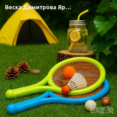 Тенис комплект с 2 ракетки, топче и перце - За забавления на открито, снимка 3 - Тенис - 51021150