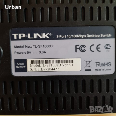 Суитч (switch) TP-LINK TL-SF 1008D, снимка 3 - Суичове - 30003752