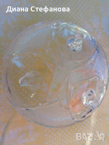 Фруктиера и бонбониера кристал, снимка 4 - Сервизи - 51328085