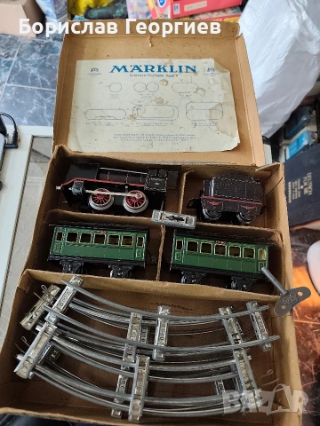 Механична играчка влак влакче Германия Marklin 880/2