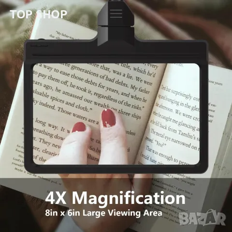 Работна лампа с лупа 4х и ЛЕД осветление от JUOIFIP, снимка 6 - Гедорета - 49157043