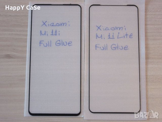 Xiaomi 11 Lite 5G NE / Mi 11 Lite / 5D ЦЯЛО ЛЕПИЛО Стъклен протектор, снимка 8 - Фолия, протектори - 33239593