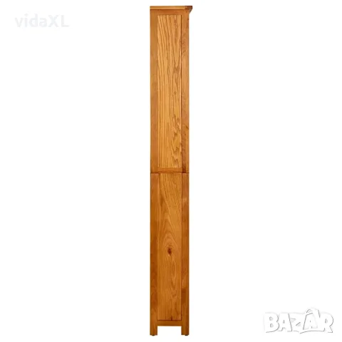 vidaXL Библиотека с 6 рафта, 80x22,5x180 см, дъбов масив, снимка 2 - Етажерки - 56146418