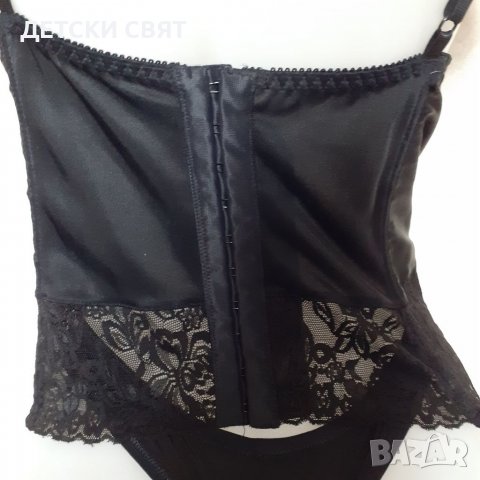 Луксозен корсет от сатен и дантела, снимка 5 - Корсети, бюстиета, топове - 37616289