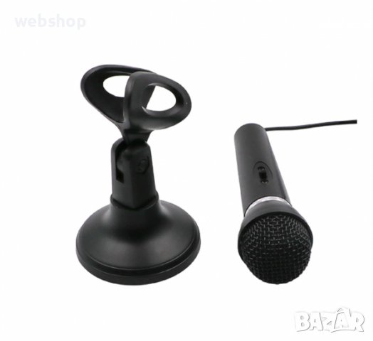 Настолен микрофон YW-30 със стойка за компютър, лаптоп 3,5mm JACK 2m, снимка 3 - Микрофони - 35451819