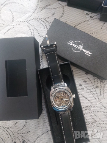 Механичен, самонавивен ,водоустойчив часовник time corridor glenaw, снимка 6 - Мъжки - 52244891