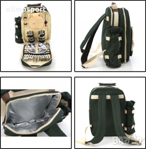 Комплект прибори за пикник в раница, снимка 2 - Спортна екипировка - 29321302