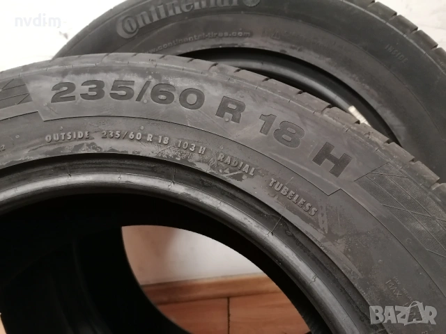 235/60/18 Continental / летни гуми джип SUV, снимка 7 - Гуми и джанти - 54046119