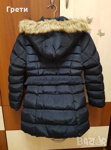 Зимно яке за момиче с колан, 6 години, снимка 2 - Детски якета и елеци - 34132007
