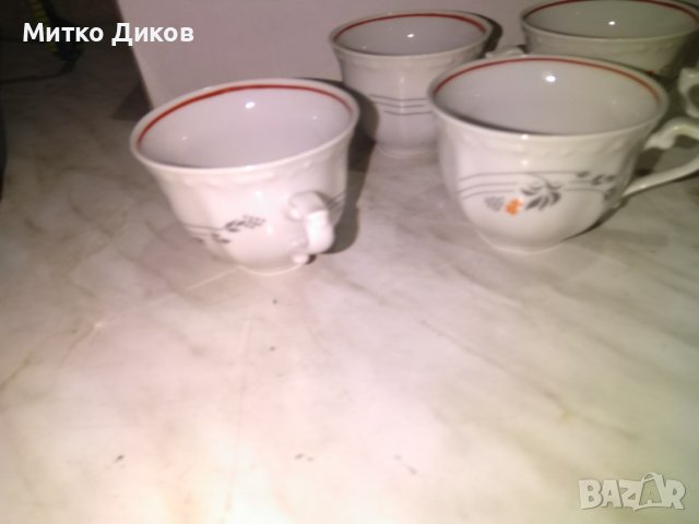 Сервиз от по 6 чаши  2 броя на Изида порцелан нови и използвани обем 150млл и 100млл, снимка 5 - Сервизи - 42795132