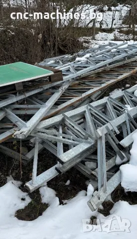 Подцинкована метална конструкция тип решетка ферми, снимка 2 - Друго търговско оборудване - 48827812