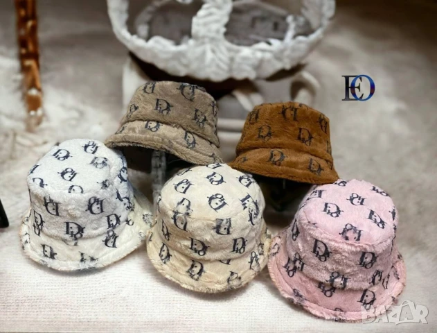 пухени шапки prada christian dior gucci 