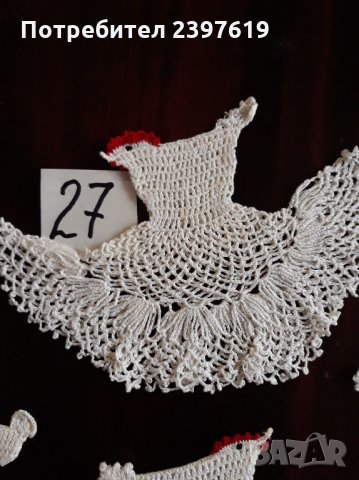 Плетени на една кука декоративни пилета № 27, снимка 7 - Други - 30821330