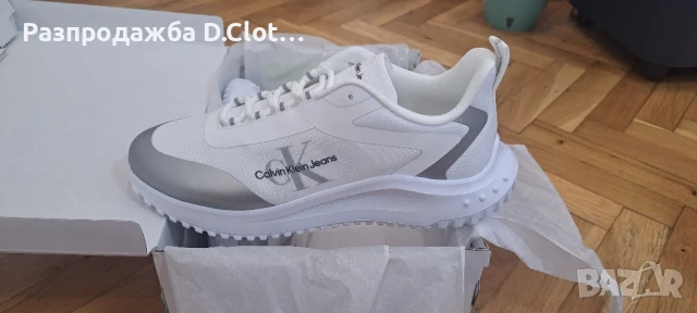 Calvin klein бели дамски маратонки , снимка 2 - Маратонки - 51087648