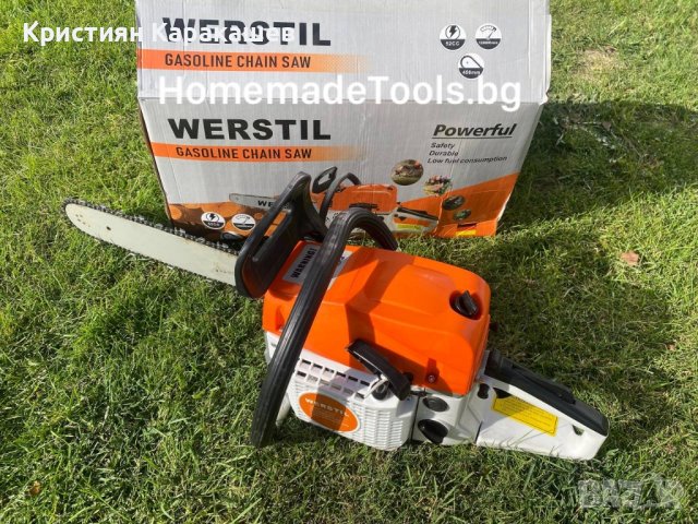 Немска бензинова резачка WERSTIL 52куб., снимка 4 - Други инструменти - 42684726
