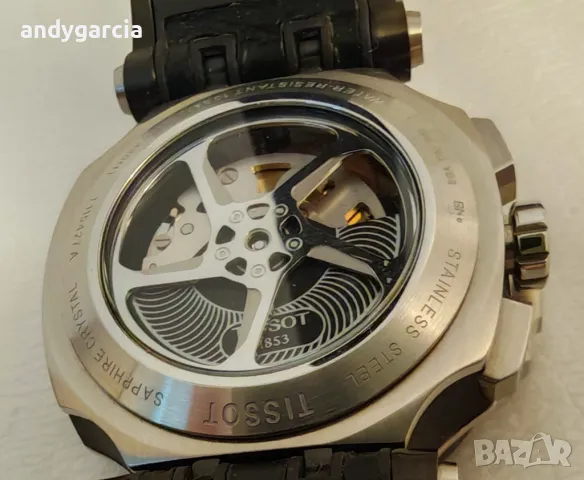 TISSOT T-RACE AUTOMATIC CHRONOGRAPH T115.427.27.061.00 като нов с кутия 100% оригинален, снимка 18 - Мъжки - 47965943