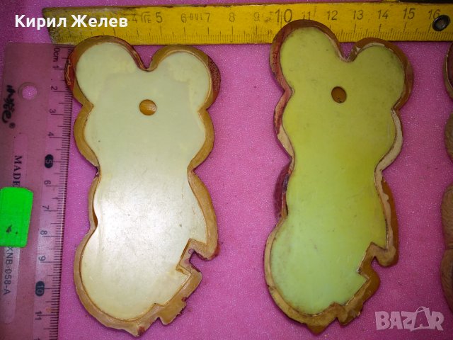 5 СТАРИ БАКЕЛИТЕНИ МЕЧЕТА МИША ТАЛИСМАН на ОЛИМПИЙСКИТЕ ИГРИ МОСКВА 1980г. СССР СУВЕНИР РЕДКИ 246666, снимка 5 - Колекции - 44314047