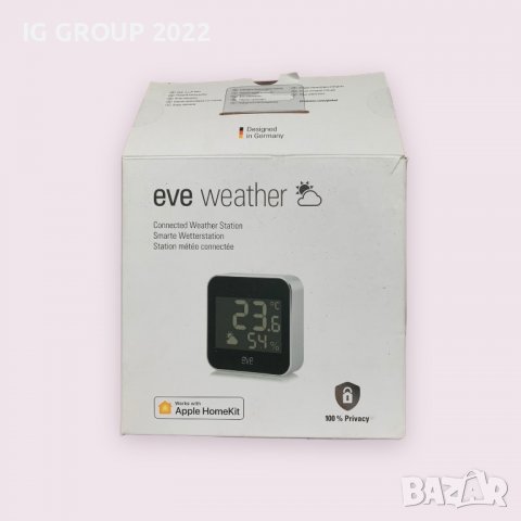 Eve Weather - Apple HomeKit Smart Home, свързана външна метеорологична станция, снимка 1 - Друга електроника - 39304546