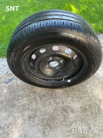 Резервна гума с желязна джанта 15 цола Continental 195/60/15, снимка 4 - Гуми и джанти - 50243850