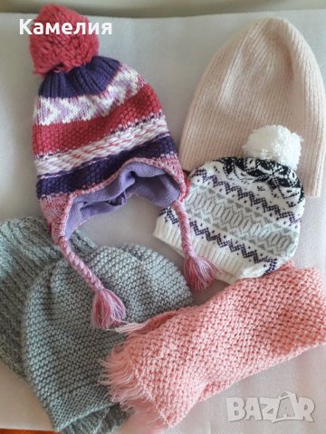 Лот от шапки за момиче, до 15г.