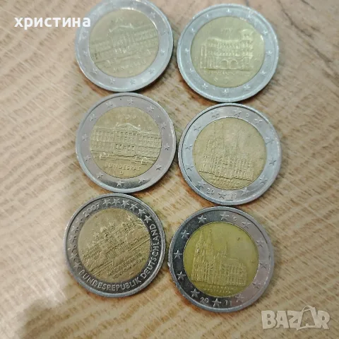 монети от 2 евро за колекций, снимка 2 - Нумизматика и бонистика - 56184286