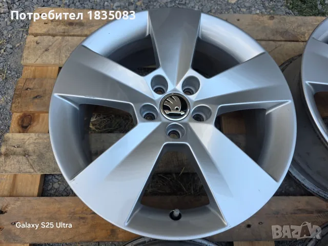 Лети джанти 16ки 5х100 Skoda, снимка 4 - Гуми и джанти - 55825741