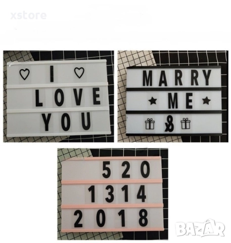 LED картина с надписи, подходяща декорация за дома, снимка 2 - Картини - 52793084