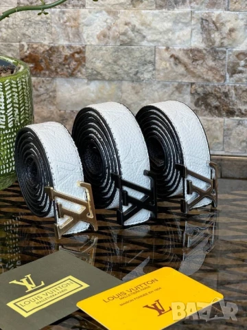 колани от естествена кожа в кутия louis vuitton , снимка 7 - Колани - 50970175