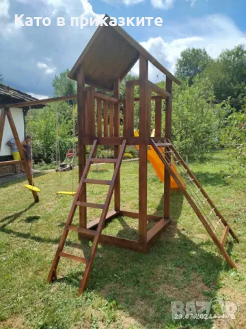Детска дървена площадка, Детски кът на открито, Съоръжение за игра, снимка 6 - Други - 40508299