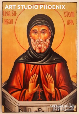 Икона на Свети Симеон Стълпник ikona sveti simeon stalpnik