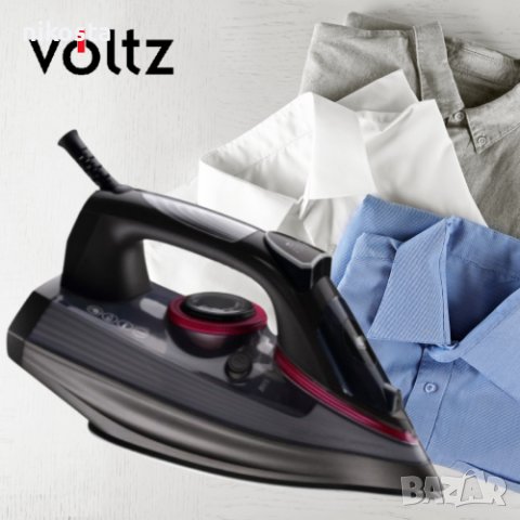 Ютия Voltz OV51050D, 2600W, 300мл., Черен, 2 ГОДИНИ ГАРАНЦИЯ