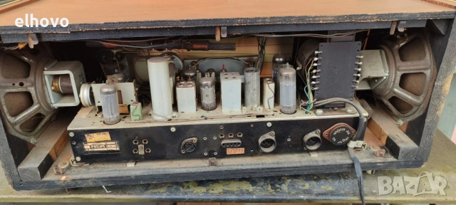 Старо лампово радио Philips B5X23A, снимка 4 - Радиокасетофони, транзистори - 53910977