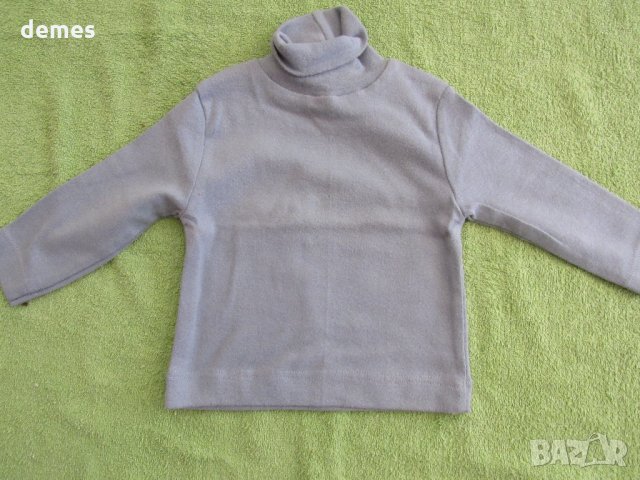  Сиво детско поло размер 80, ново