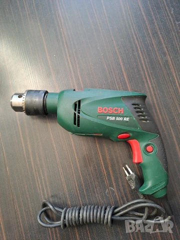 Ударна бормашина (дрелка) Bosch PSB 500 RE - 500W в куфар