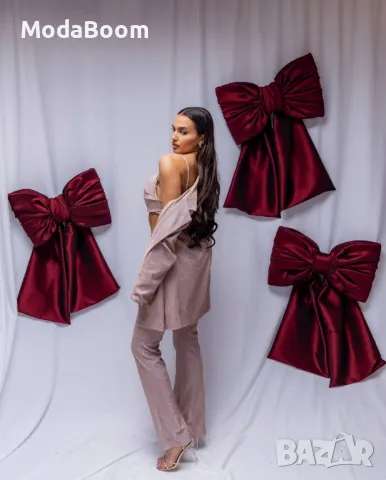Розов дамски комплект от три части 