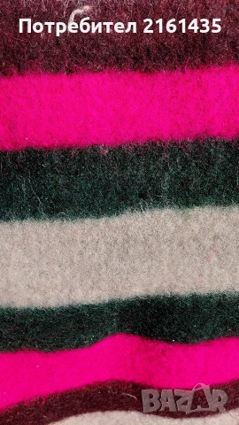 Ново неупотребявано вълнено ръчно тъкано Родопско халище , снимка 4 - Антикварни и старинни предмети - 53168946
