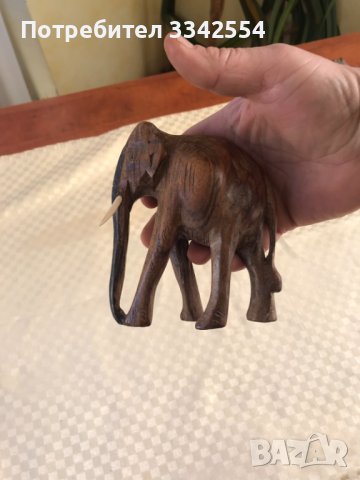 ФИГУРА ДЪРВОПЛАСТИКА РЕЗБА СТАТУЕТКА СКУЛПТУРА-СЛОН, снимка 9 - Статуетки - 42865279