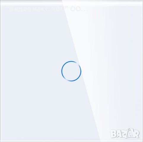 Сензорен ключ Wifi+RF433,Tuya Smart, единичен с кристален панел "LUX-ON" - БЯЛ, СИВ, ЧЕРЕН, ЗЛАТИСТ