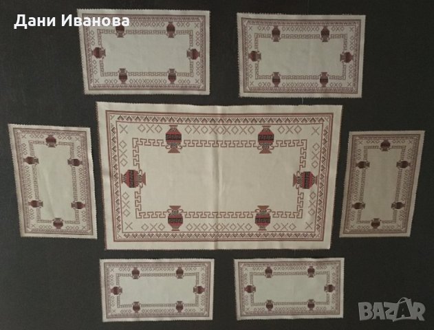 Комплект текстилни подложки за кафе